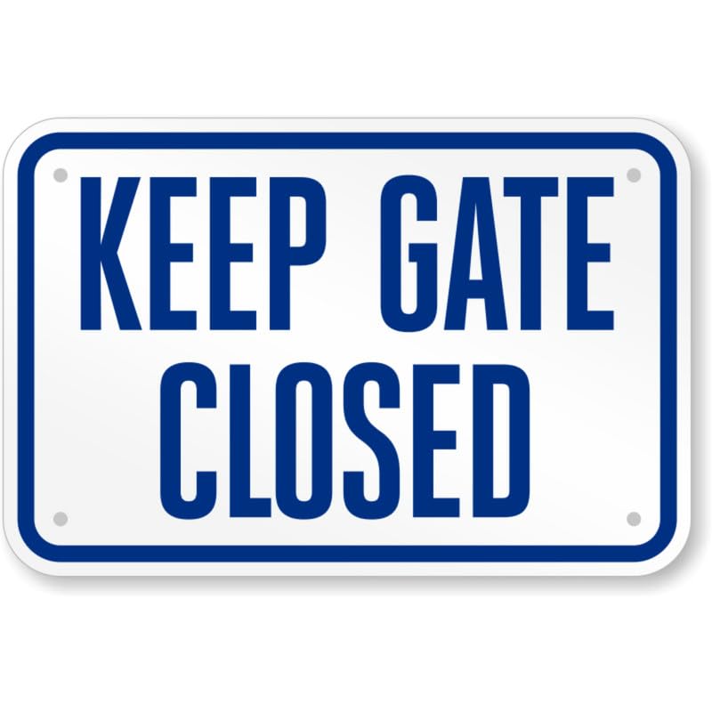California Keep Gate Closed Pool Aluminum Weatherproof Sign p1227