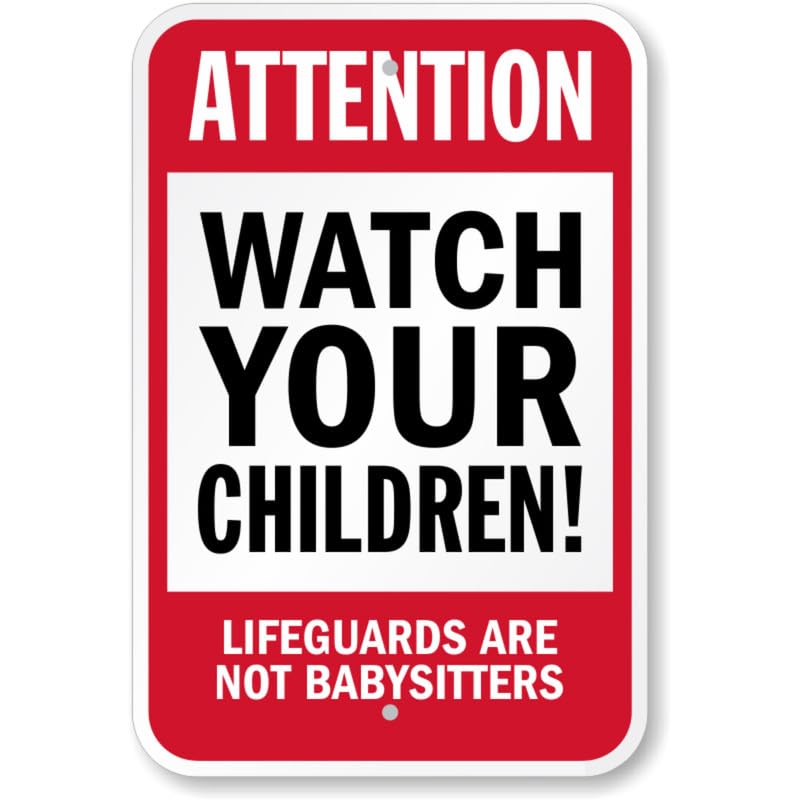 Attention Watch Your Children Pool Aluminum Weatherproof Sign p861