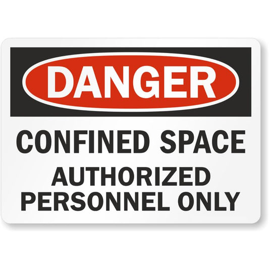 Authorized Personnel Danger Aluminum Weatherproof Sign p913
