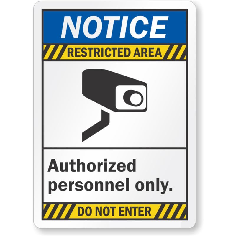 Authorized Personnel Only Aluminum Weatherproof Sign p938