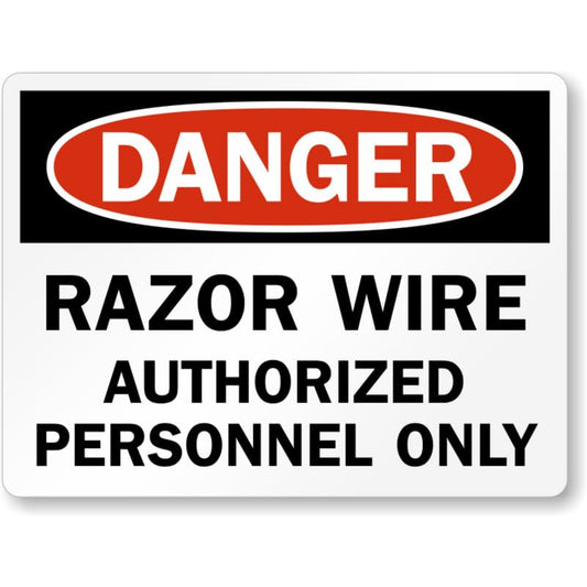 Authorized Personnel Only Osha Notice Aluminum Weatherproof Sign p954