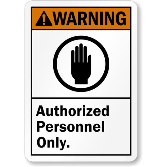 Authorized Personnel Only Video Surveillance Aluminum Weatherproof Sign p959