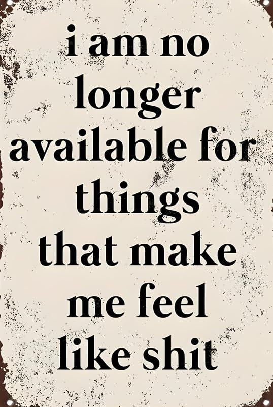 I Am No Longer Available Aluminum Weatherproof Sign p1273