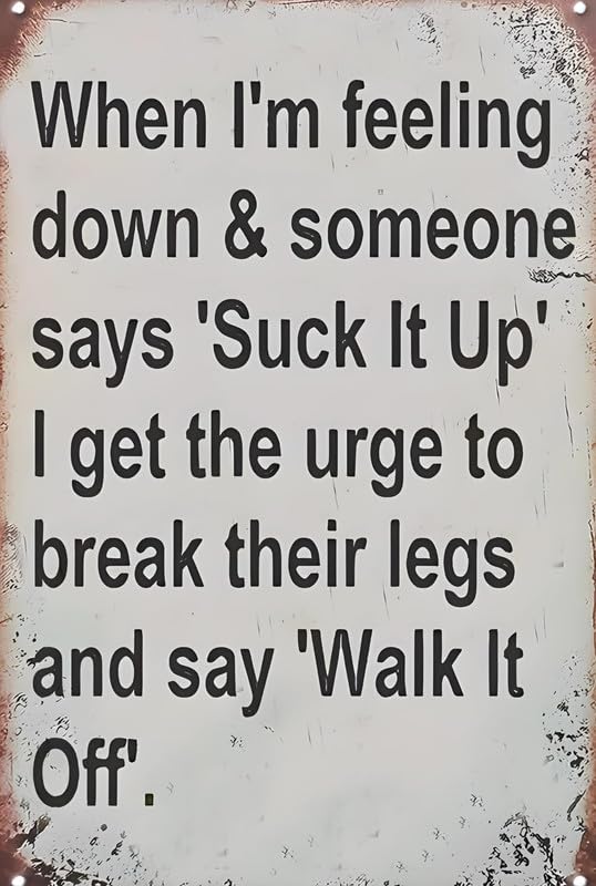 Suck It Up Aluminum Weatherproof Sign p1320