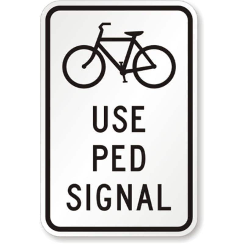 Bicycle Trail Campground Park Aluminum Weatherproof  Sign