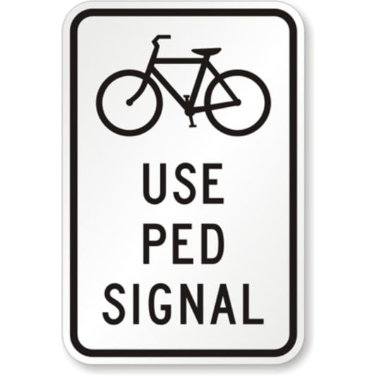 Bicycle Trail Campground Park Aluminum Weatherproof  Sign