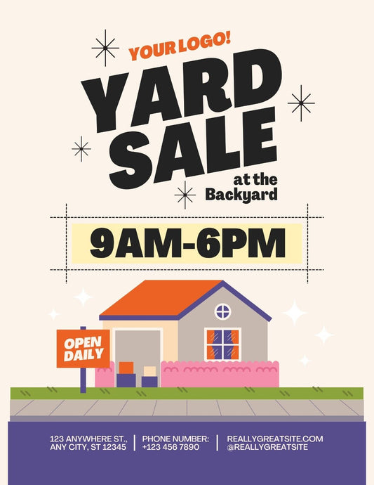 Yard Garage Sale v25 Customized Sign Weatherproof Aluminum