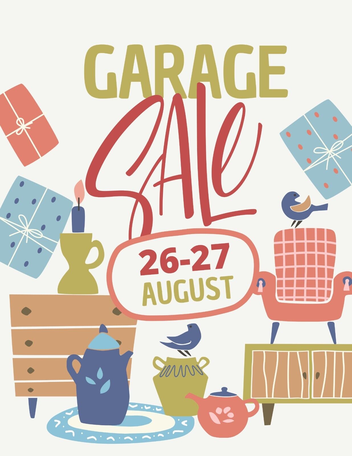 Yard Garage Sale v22 Customized Sign Weatherproof Aluminum