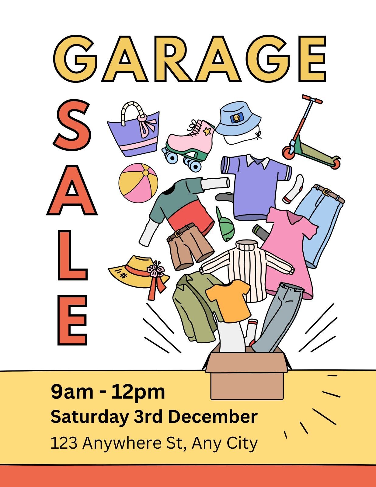 Yard Garage Sale v16 Customized Sign Weatherproof Aluminum