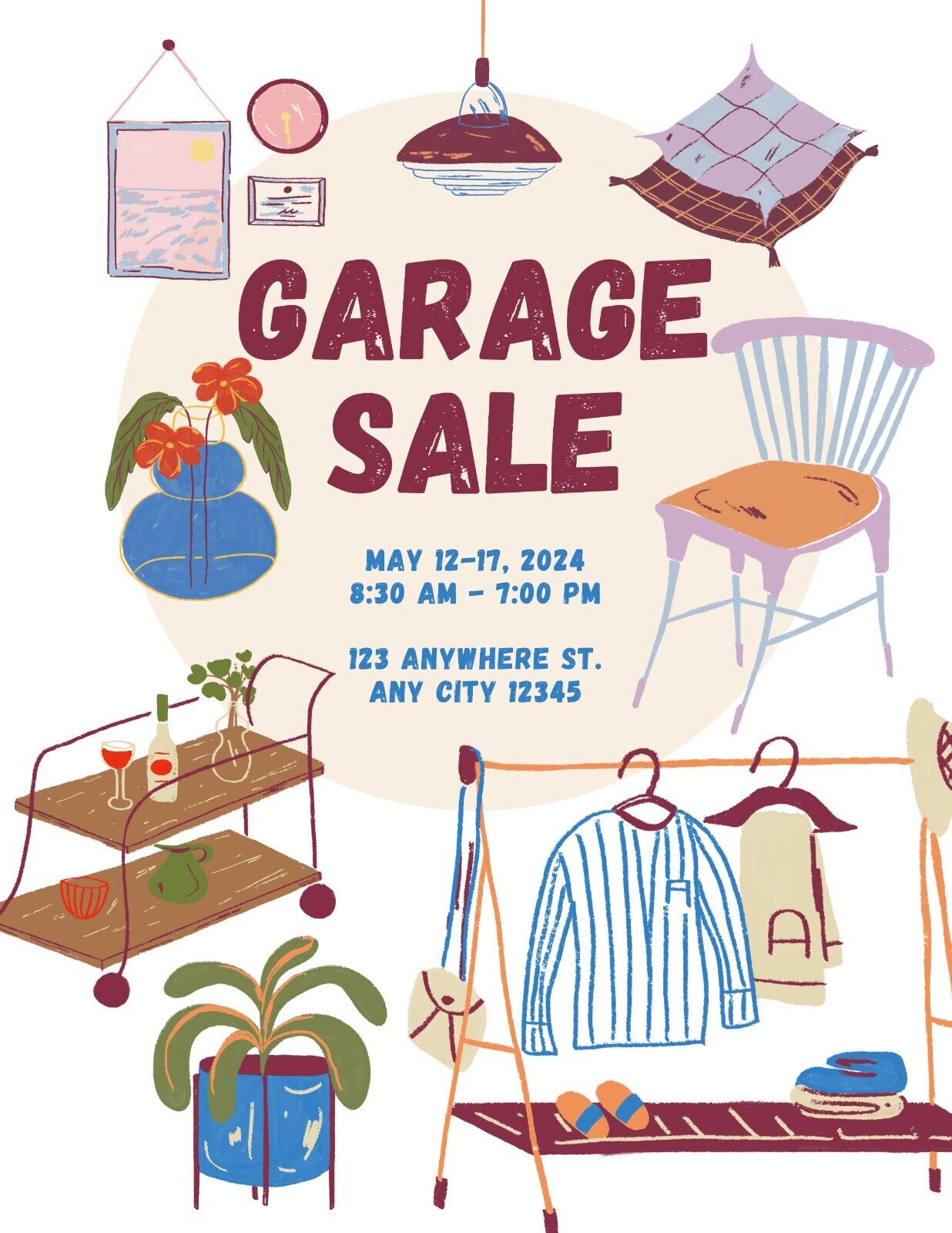 Yard Garage Sale v19 Customized Sign Weatherproof Aluminum