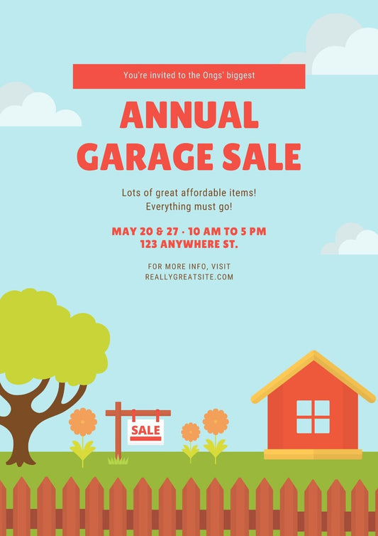 Yard Garage Sale v12 Customized Sign Weatherproof Aluminum