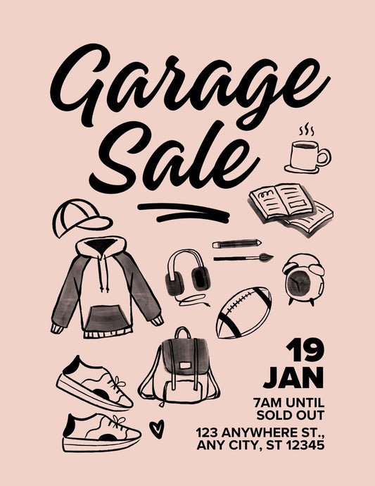 Yard Garage Sale v10 Customized Sign Weatherproof Aluminum