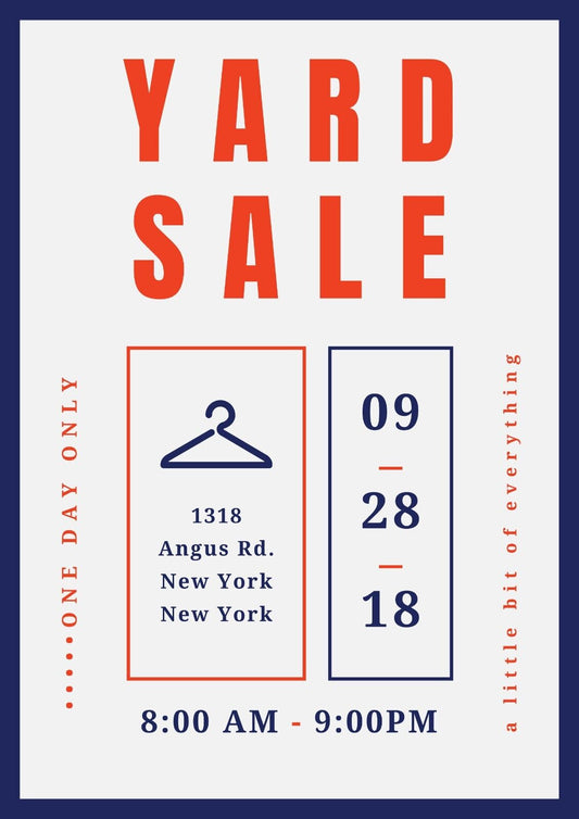 Yard Garage Sale v6 Customized Sign Weatherproof Aluminum
