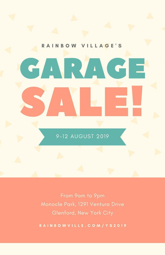 Yard Garage Sale v2 Customized Sign Weatherproof Aluminum