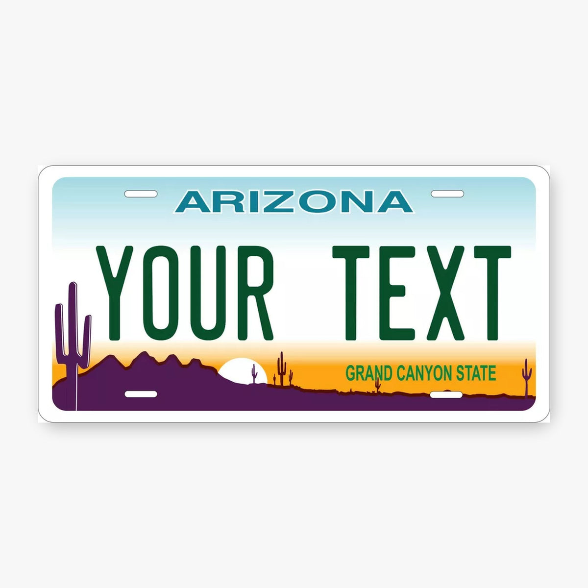 Arizona 2008 Personalized Replica License Plate — product artwork