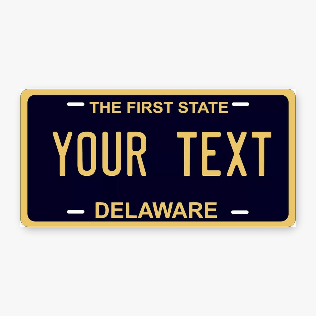 Delaware Personalized Replica License Plate — product artwork