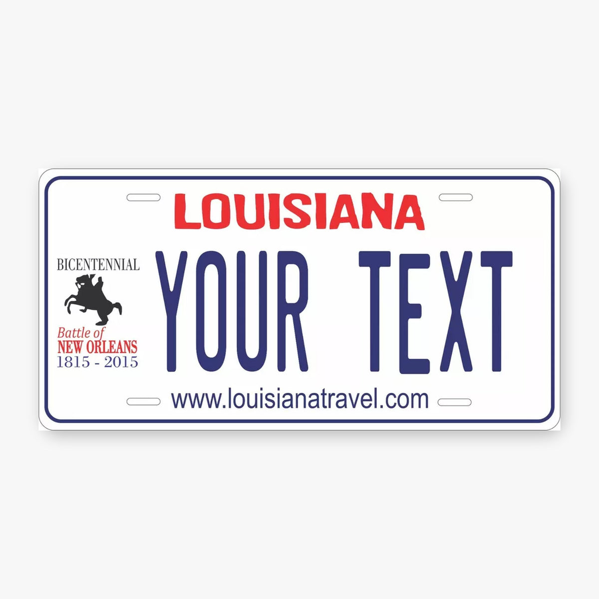 Louisiana 2014 Personalized Replica License Plate — product artwork