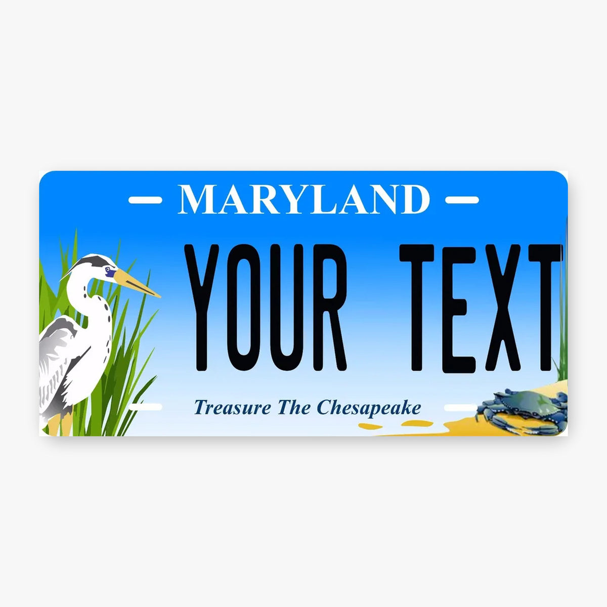 Maryland Bird Personalized Replica License Plate — product artwork