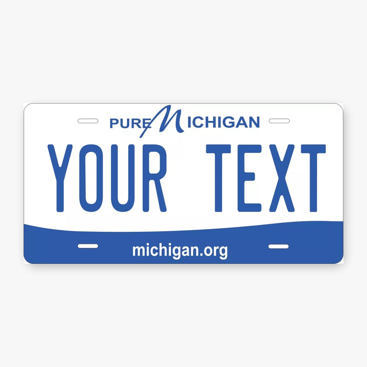 Michigan 2013 V2 Personalized Replica License Plate — product artwork