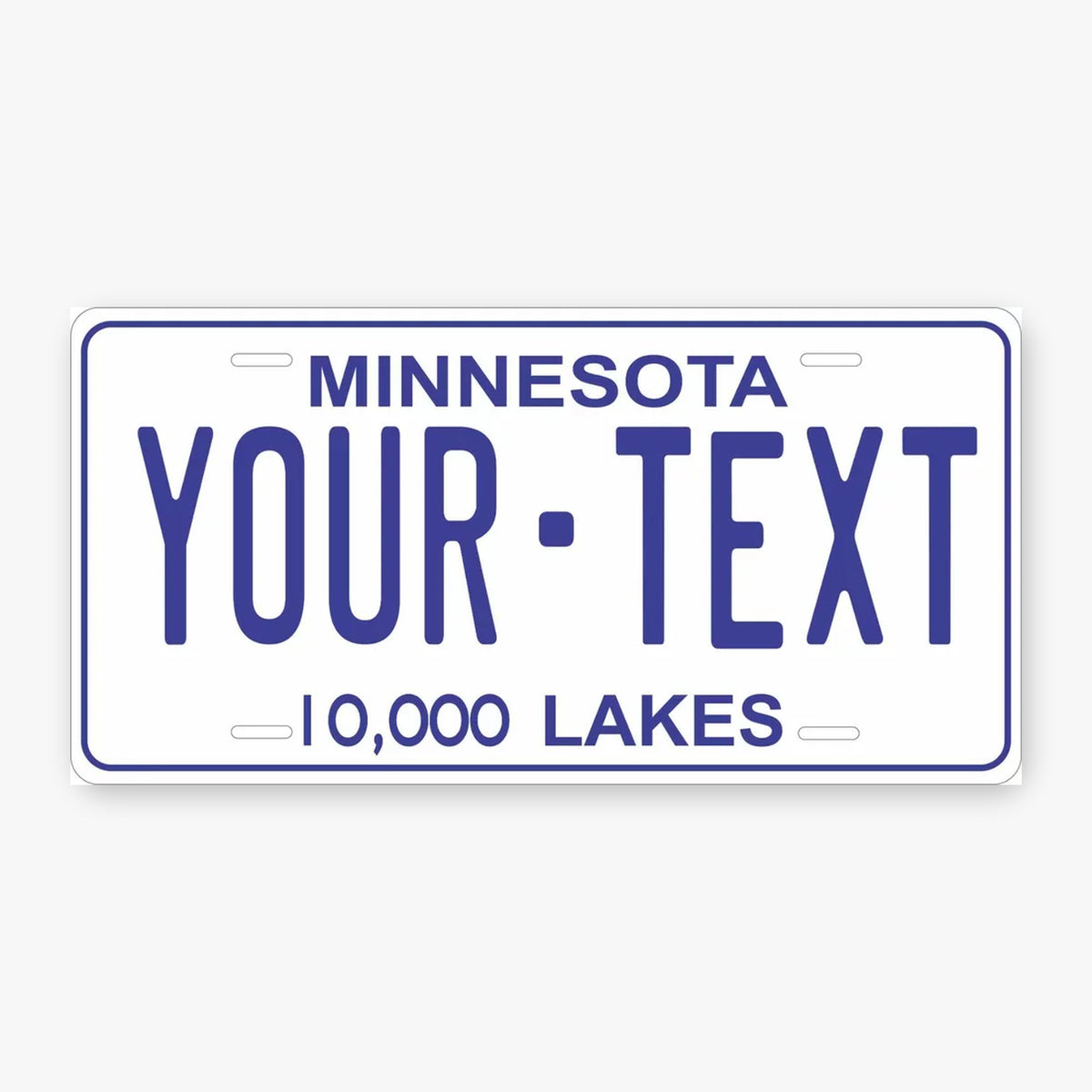 Minnesota 1978 Personalized Replica License Plate — product artwork