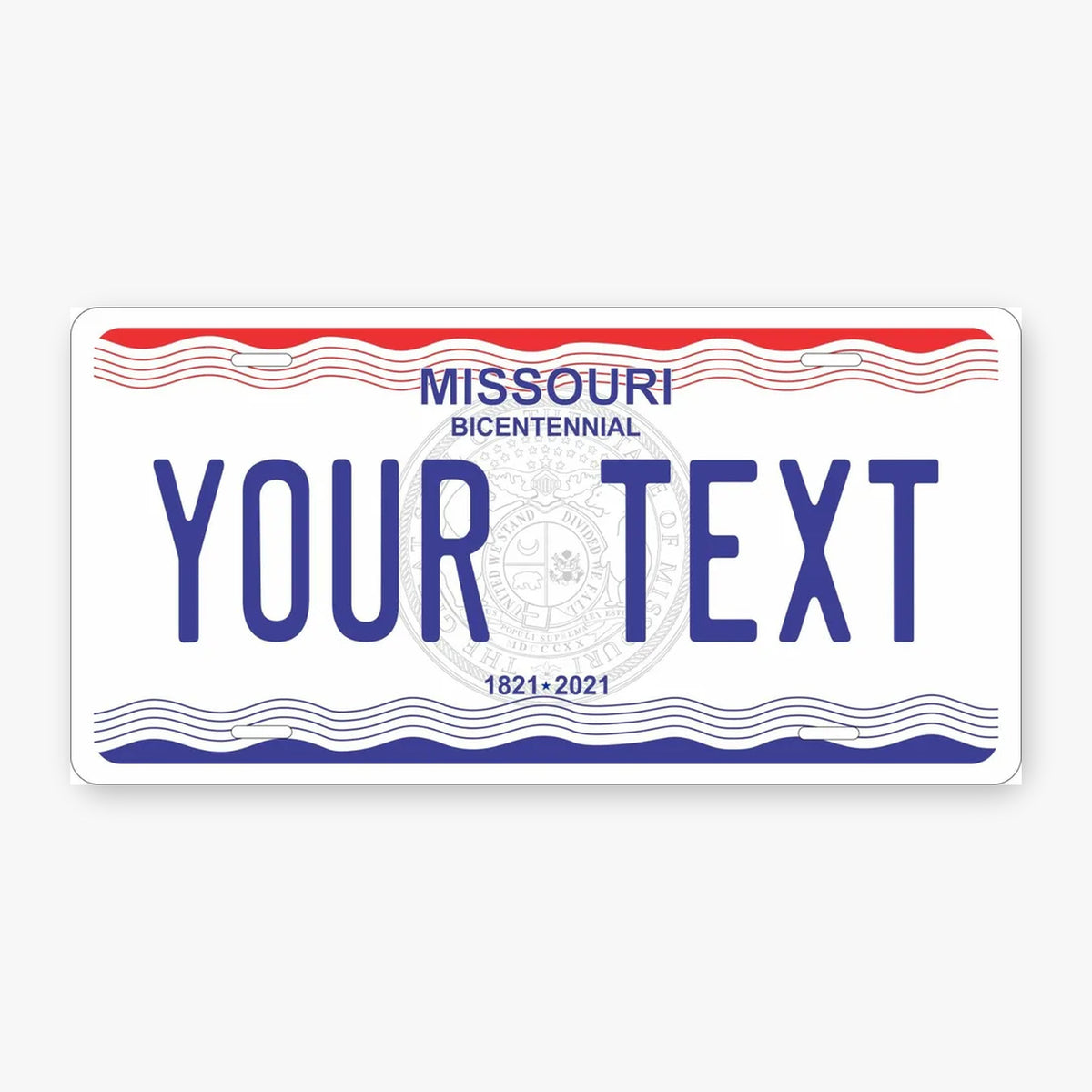 Missouri 2021 Personalized Replica License Plate — product artwork