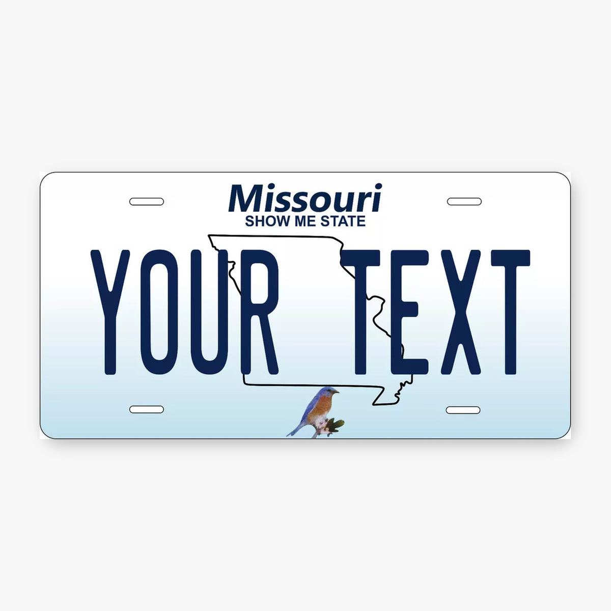 Missouri Bird Personalized Replica License Plate — product artwork