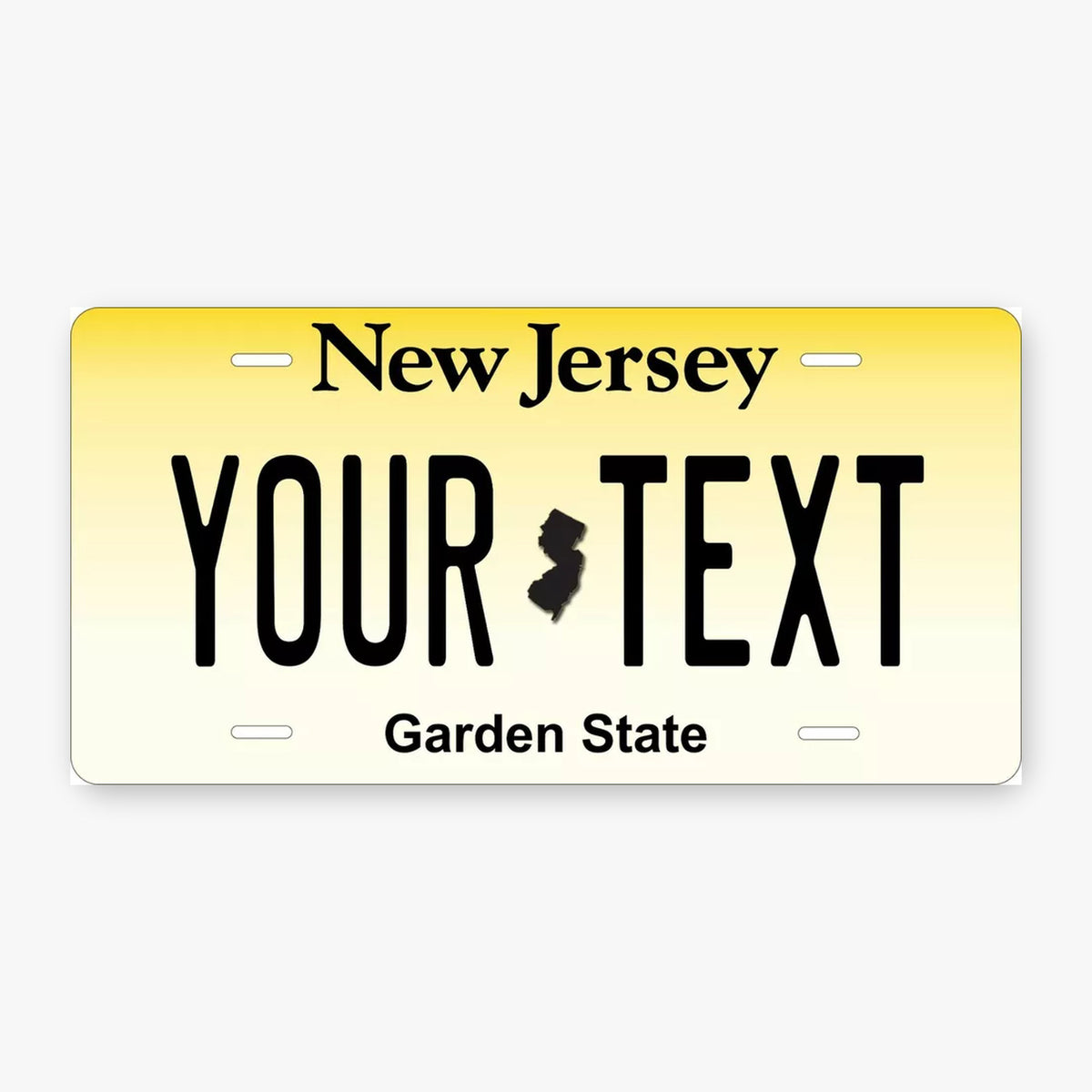 New Jersey 1991 Personalized Replica License Plate — product artwork