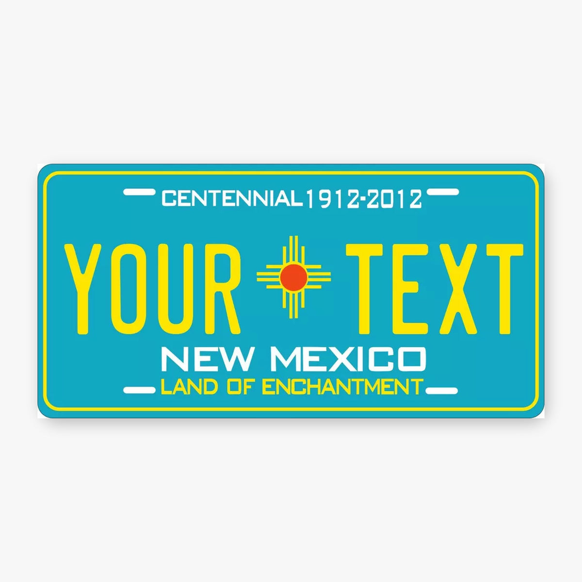 New Mexico 2010 Personalized Replica License Plate — product artwork