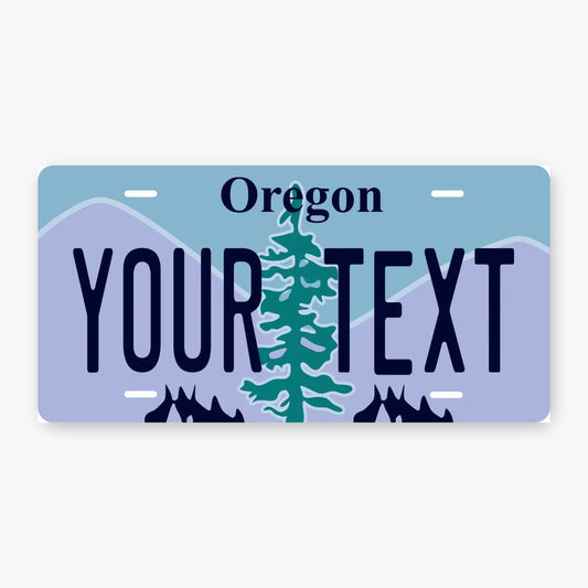 Oregon 1990 Personalized Replica License Plate — product artwork