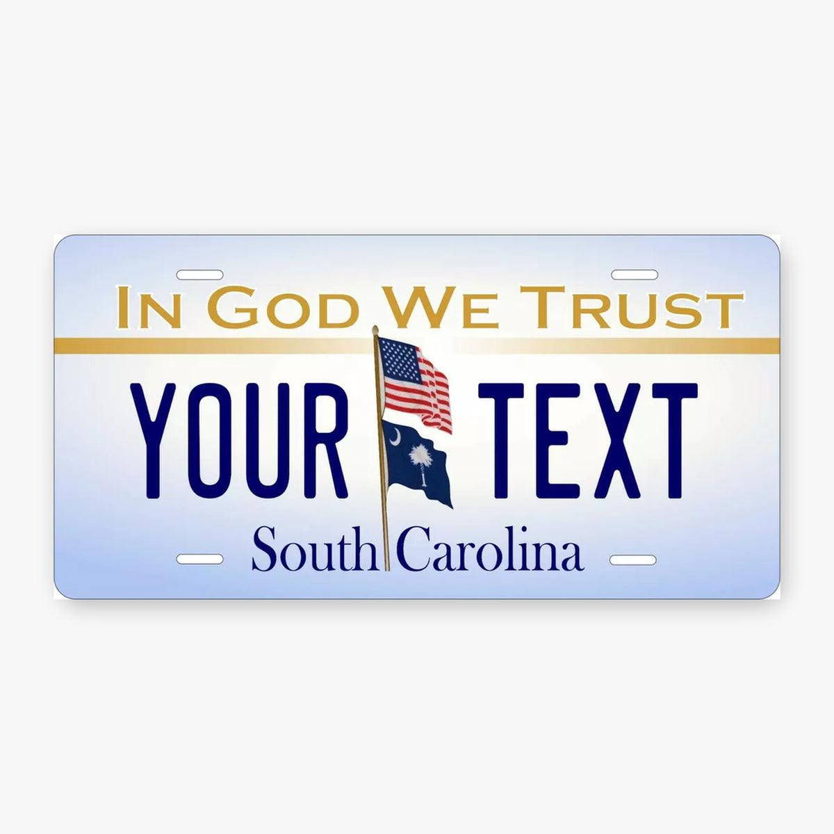 South Carolina Good Blue Personalized Replica License Plate — product artwork