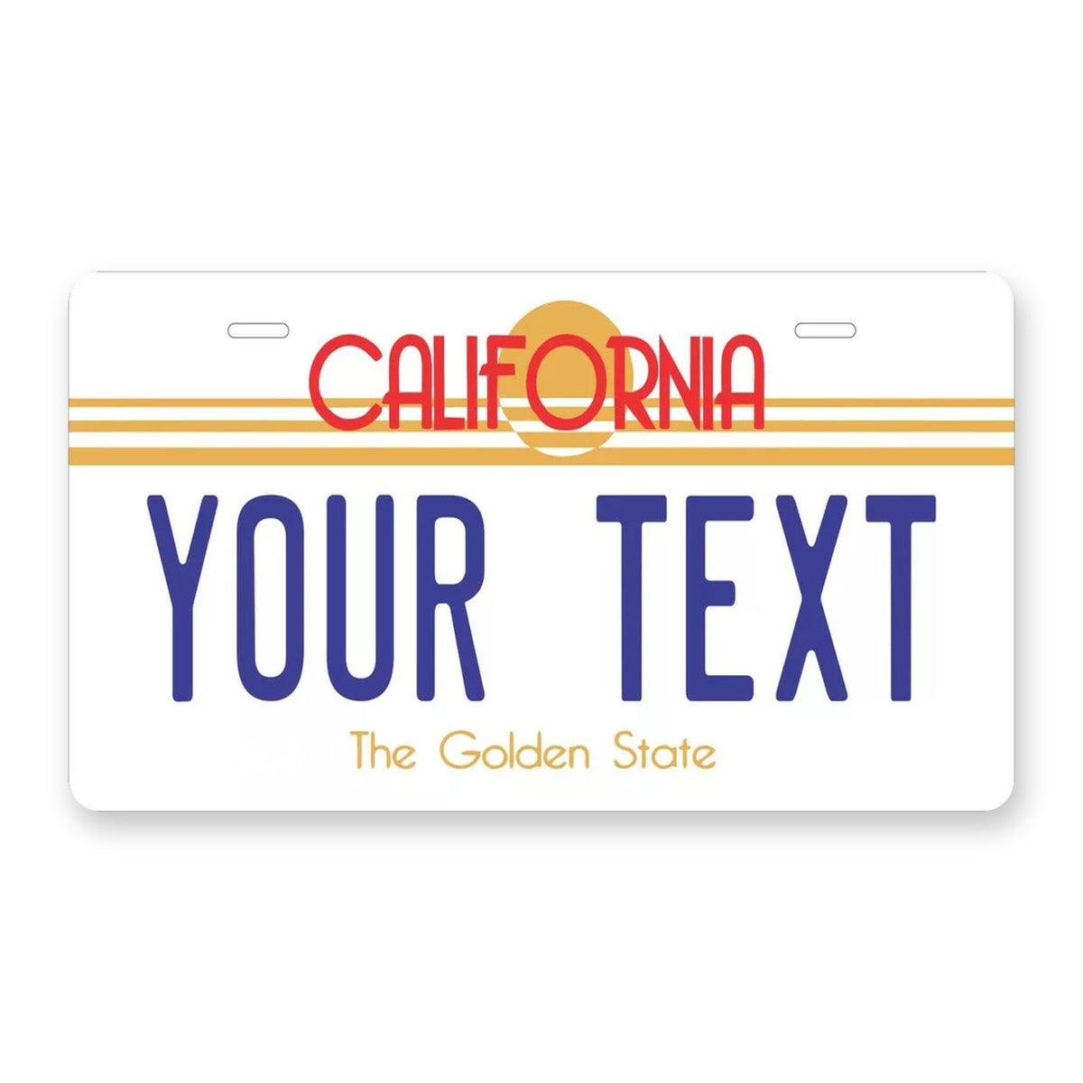 California 1982 Personalized Motorcycle Replica Plate — product artwork