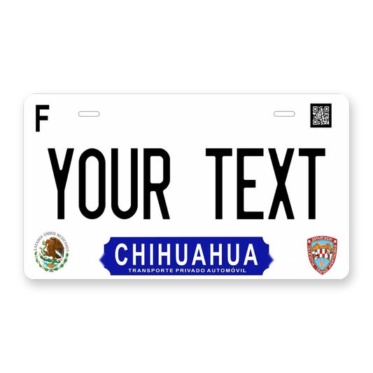 Chihuahua 2017 Personalized Motorcycle Replica Plate — product artwork