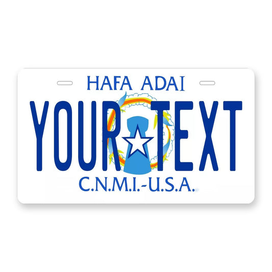 CNMI USA Personalized Motorcycle Replica Plate — product artwork