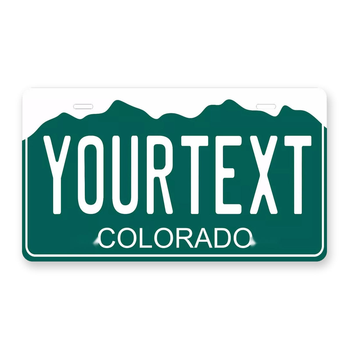 Colorado 1977 Personalized Motorcycle Replica Plate — product artwork