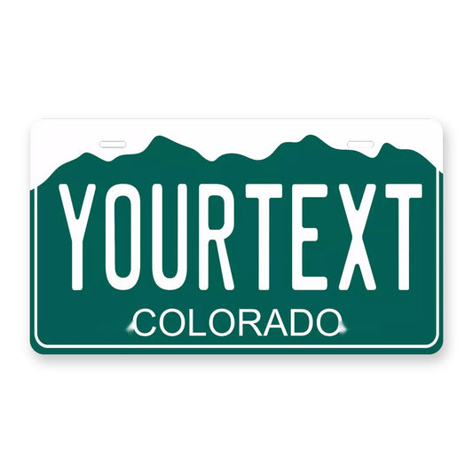 Colorado 1977 Personalized Motorcycle Replica Plate — product artwork