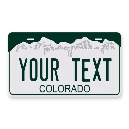 Colorado 2000 Personalized Motorcycle Replica Plate — product artwork