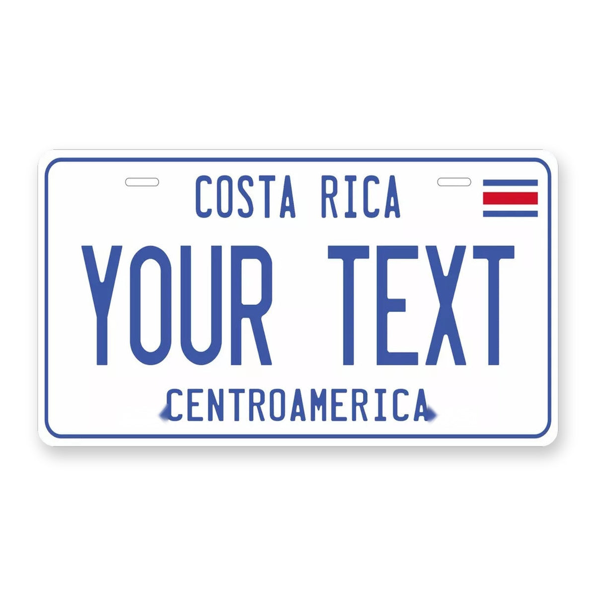 Costa Rica 2012 Personalized Motorcycle Replica Plate — product artwork