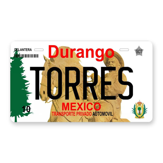Durango 2006 Personalized Motorcycle Replica Plate — product artwork