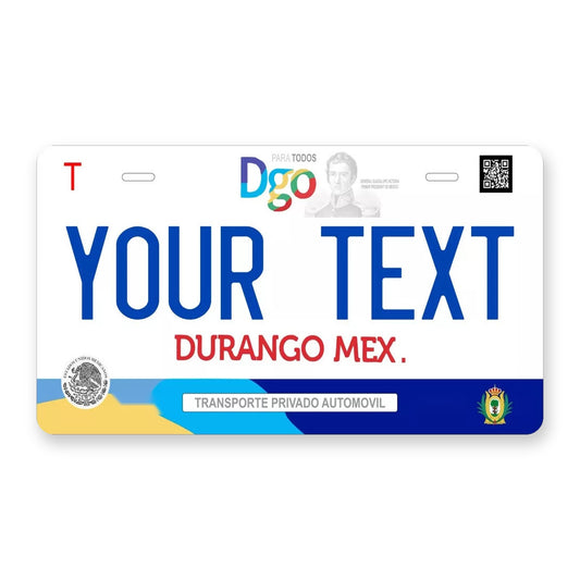 Durango 2017 Personalized Motorcycle Replica Plate — product artwork
