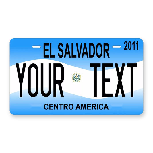 El Salvador 2011 Personalized Motorcycle Replica Plate — product artwork