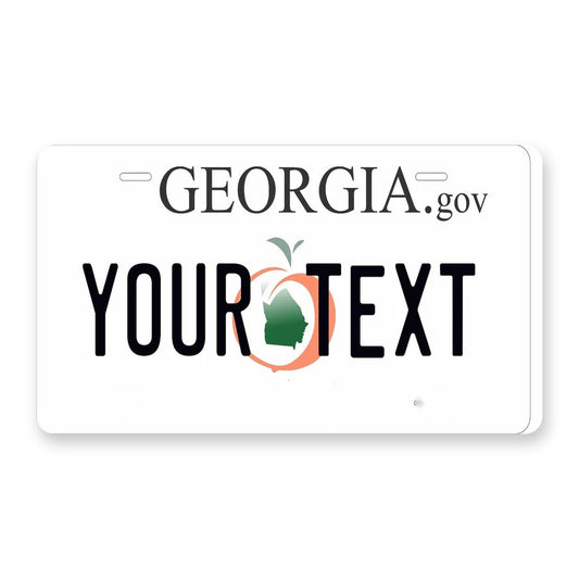 Georgia 2007 Personalized Motorcycle Replica Plate — product artwork