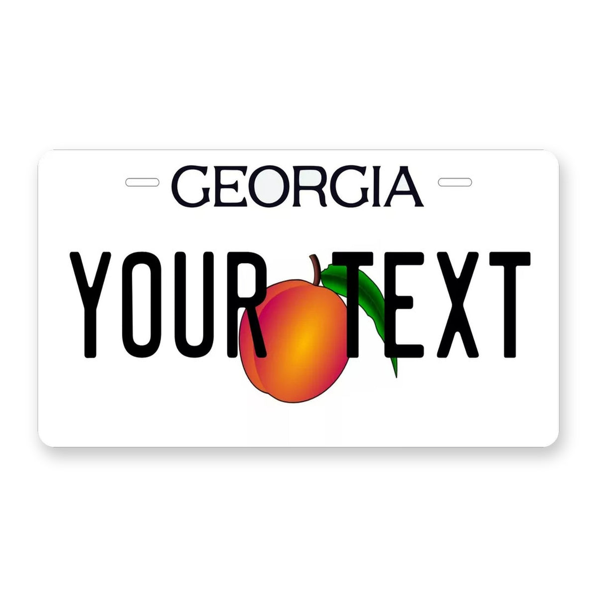 Georgia 2012 Personalized Motorcycle Replica Plate — product artwork