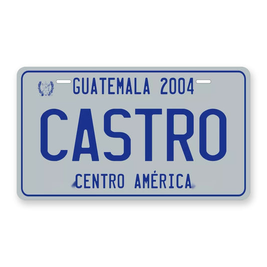 Guatemala 2004 Personalized Motorcycle Replica Plate — product artwork