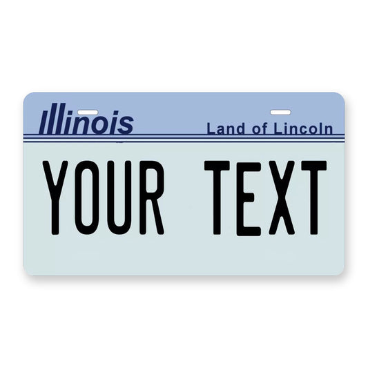 Illinois 1983 Personalized Motorcycle Replica Plate — product artwork