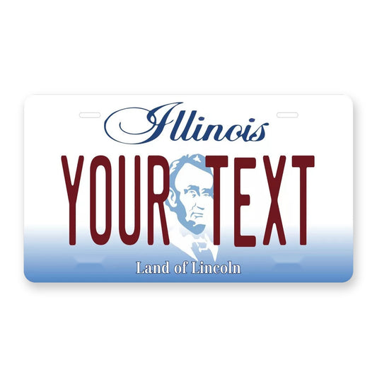 Illinois 2004 Personalized Motorcycle Replica Plate — product artwork