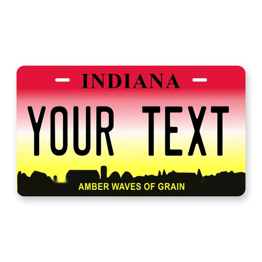 Indiana 1993 Personalized Motorcycle Replica Plate — product artwork