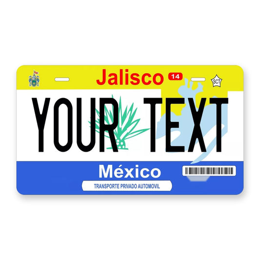 Jalisco 2002 Personalized Motorcycle Replica Plate — product artwork