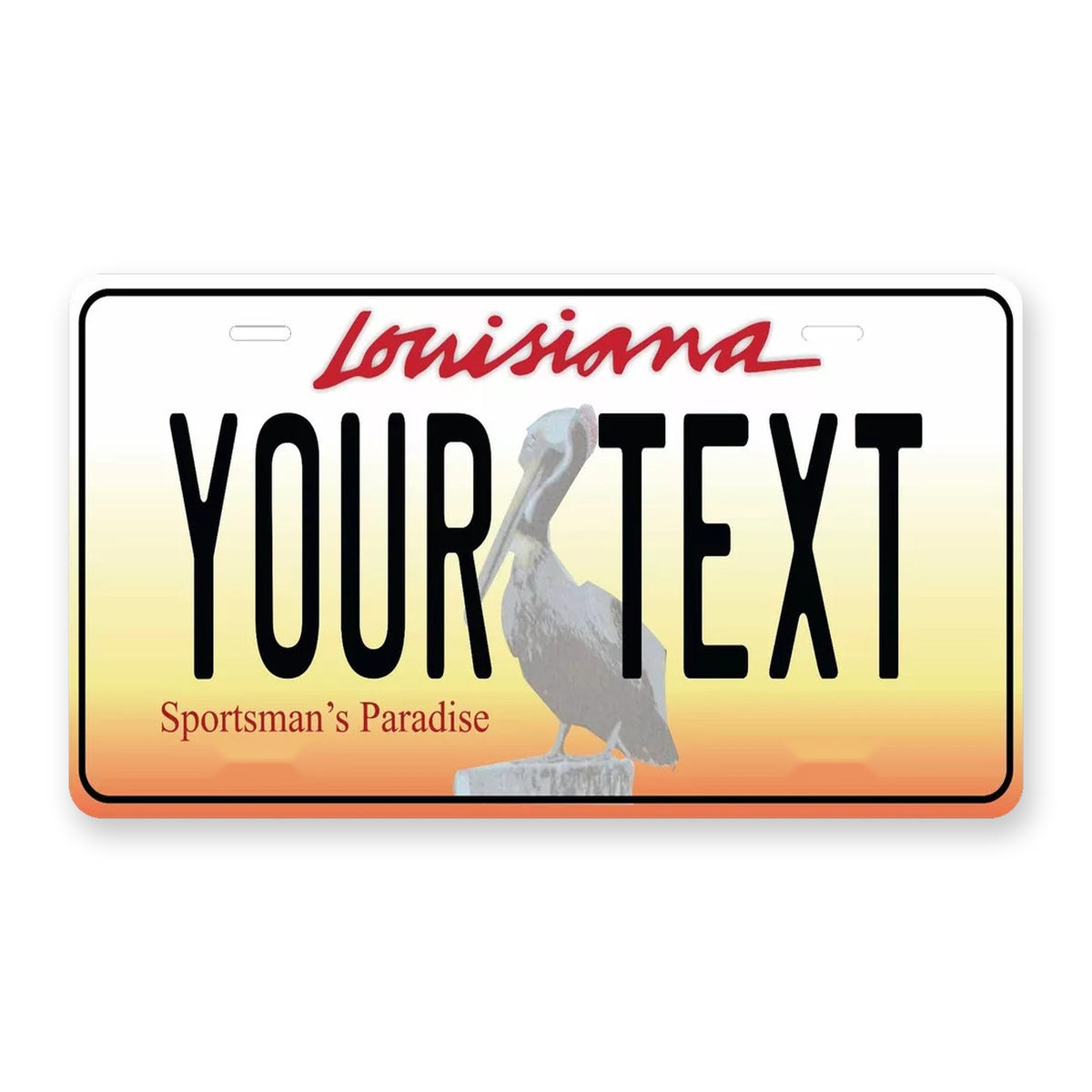 Louisiana 2005 Personalized Motorcycle Replica Plate — product artwork