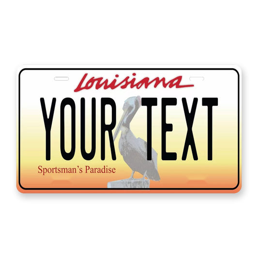 Louisiana 2005 Personalized Motorcycle Replica Plate — product artwork