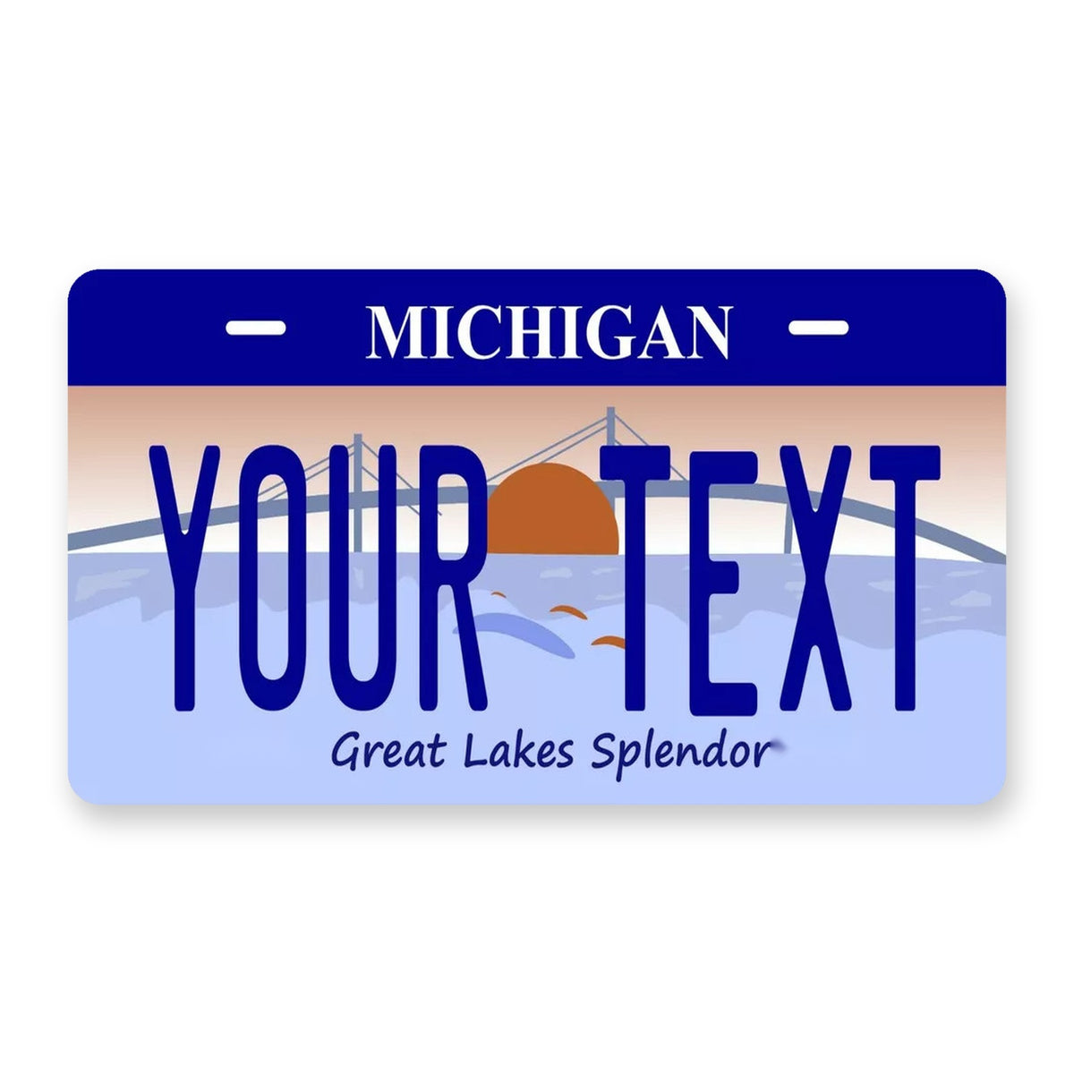 Michigan 1994 Personalized Motorcycle Replica Plate — product artwork